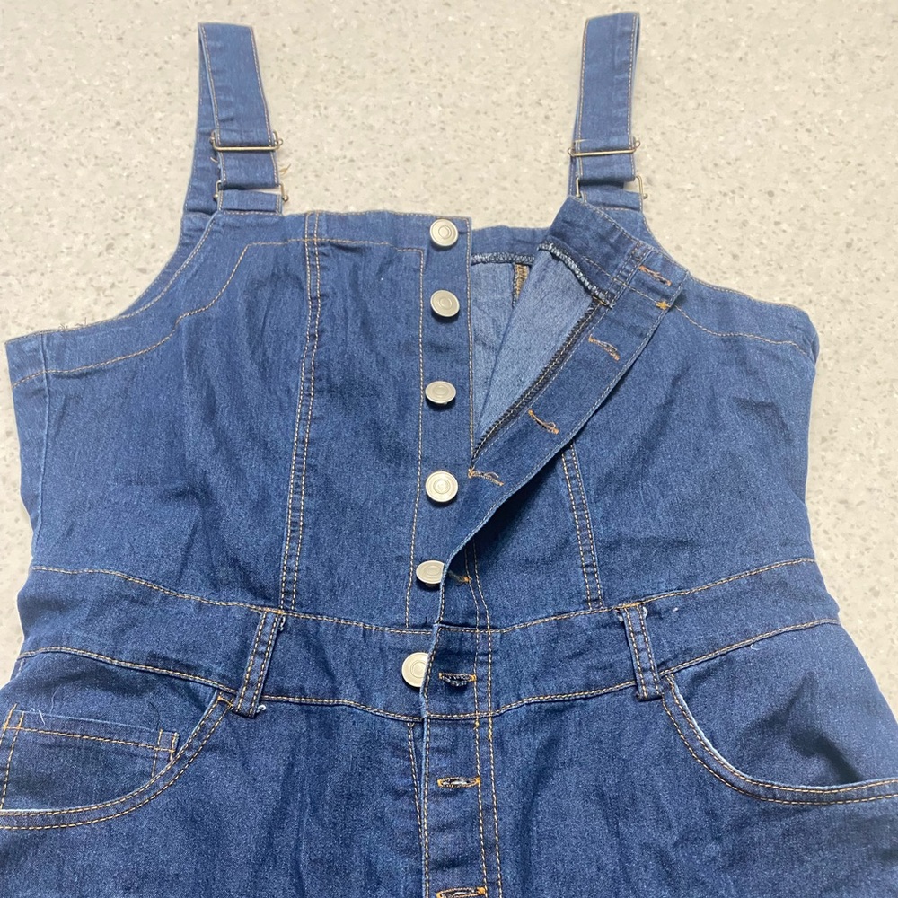 Denim jumpsuit - FLARE bottoms ❤️ - Picture 5 of 11
